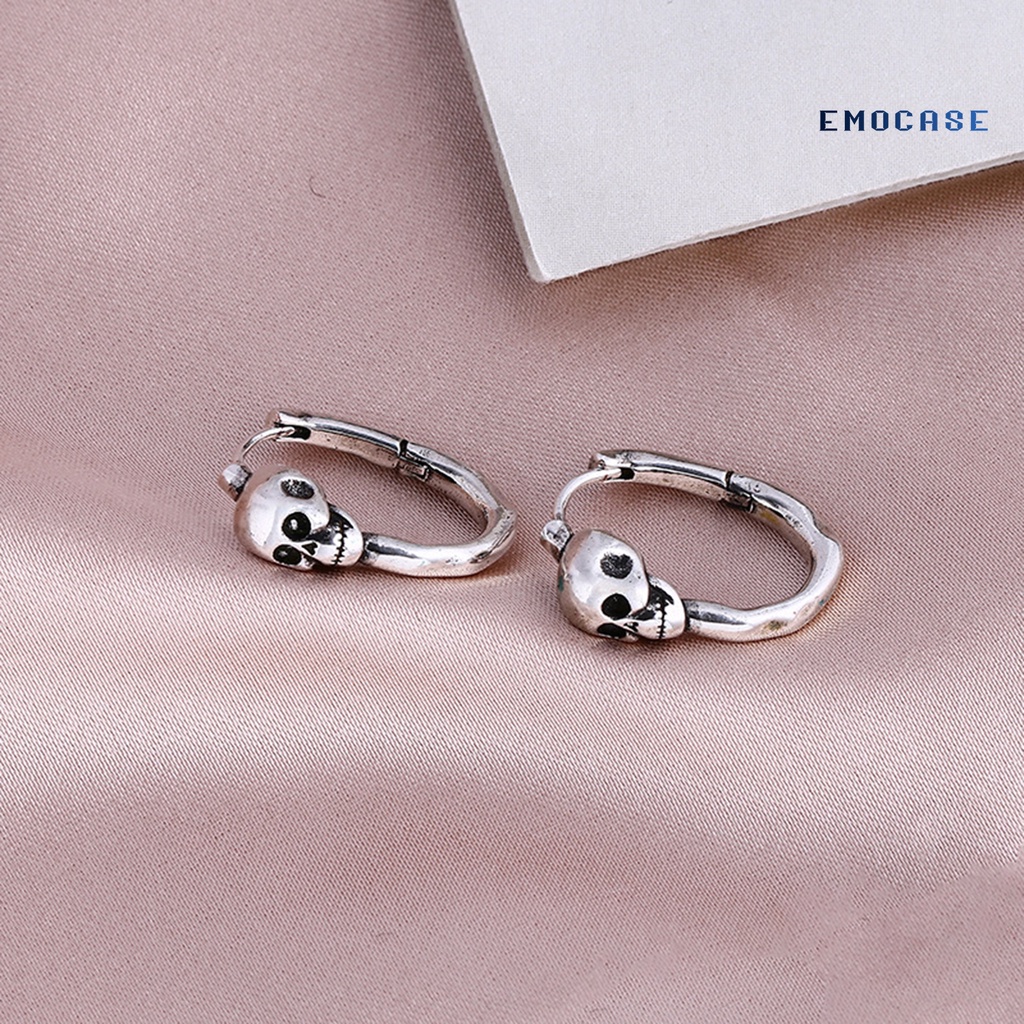 1 Khuyên Tai Hình Đầu Lâu Phong Cách Vintage