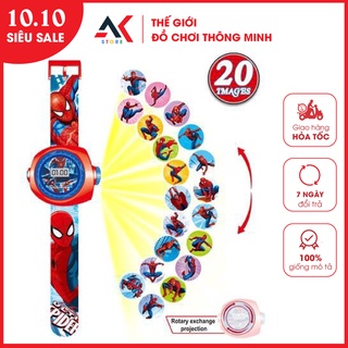 Đồng Hồ Chiếu Hình 3D Điện Tử Đeo Tay Đủ Hình Nhân Vật Hoạt Hình Thú Vị Cho Bé Trai Và Bé Gái - Đồ Chơi Cho Bé