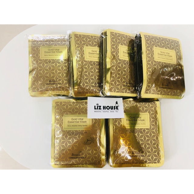 Mặt nạ Skinappld Gold Vital Essential tinh thể vàng