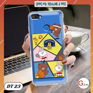 Ốp lưng oppo f9/ realme 2 pro dẻo trong in hình