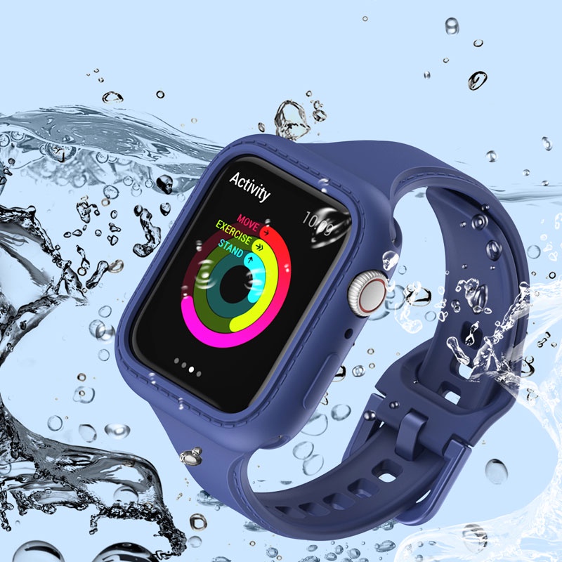 Dây Silicone Thay Thế Cho ĐồNg Hồ Apple iWatch Series 7 6 SE 5 4 3 2 4 3 2 44mm 40mm 38mm 42mm 45mm