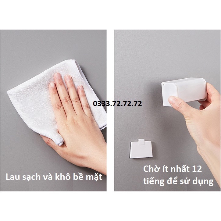 Móc treo bàn chải đánh răng dán tường, kệ để bàn chải đánh răng Phong Cách Hiện Đại, Tối Giản