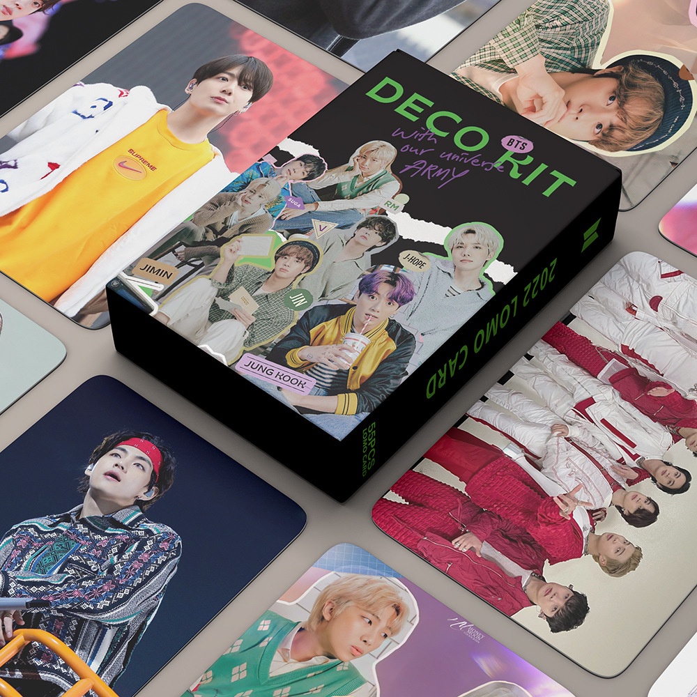 Set 54 tấm thẻ Lomo hình nhóm nhạc BTS 2022