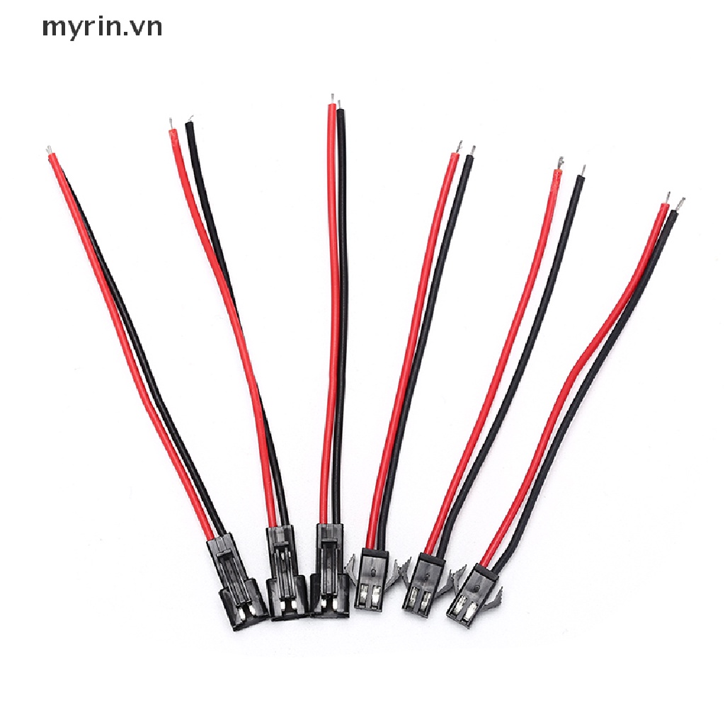10 Cặp Đầu Nối Dây Điện JST SM 2Pins Dài 10cm