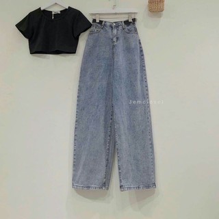 ảnh thât set áo croptop kèm quần ống rộng lưng cao