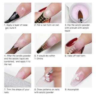Bột Acrylic Dùng Đính Đá Trang Trí Móng Tay