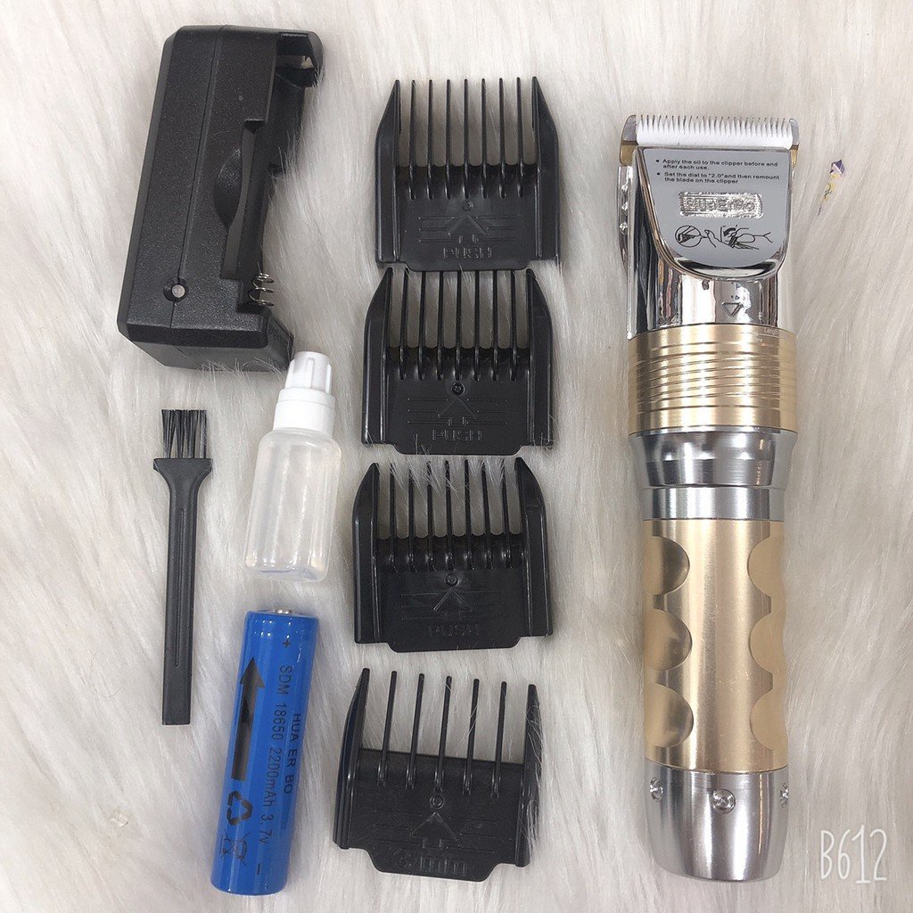Combo Tông Đơ cao cấp Huaebro F10 tặng kèm 2 kéo