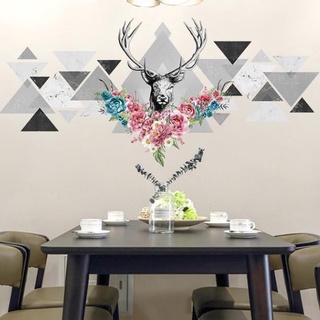 Decal trang trí tường hươu 3d - sk9287 zooyoo