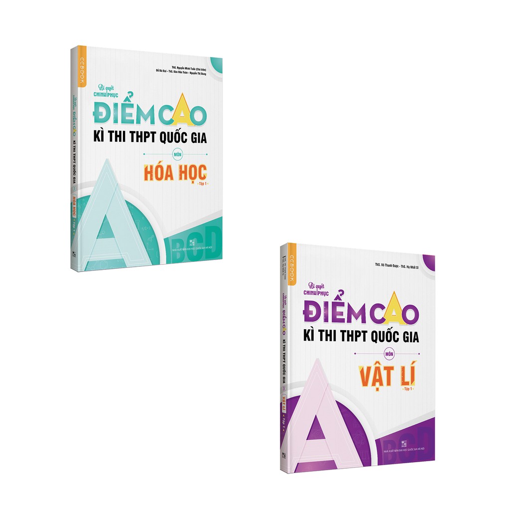 Sách - Combo luyện thi điểm cao môn Hoá học - Vật lí - Tập 1 - NXB Đại học Quốc gia Hà Nội