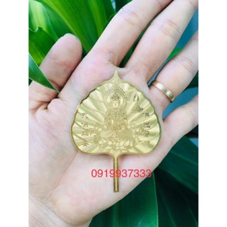 Kim bài lá Bồ Đề Quan Âm bình an ( 2 mẫu )