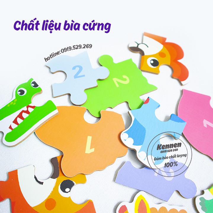 Siêu Ghép hình puzzle bản to cho bé 2+