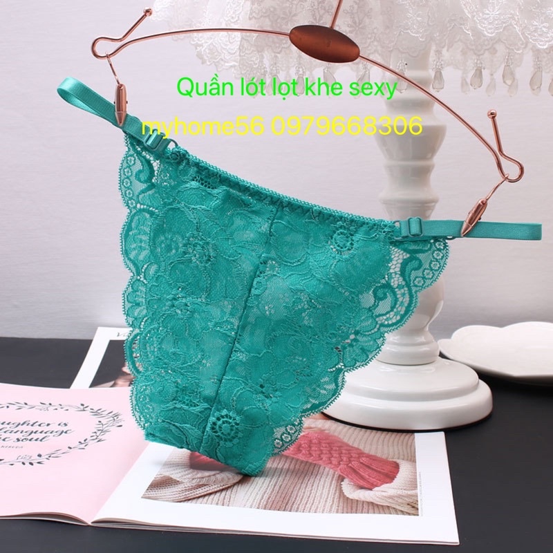 5 Quần lót lọt khe sexy phối ren có điều chỉnh dây 8831