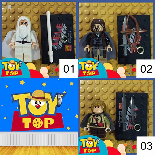 [Một con] ghép Lord of the Rings Chúa tể của những chiếc nhẫn : Minifigures hàng 2nd trưng bày tổng hợp