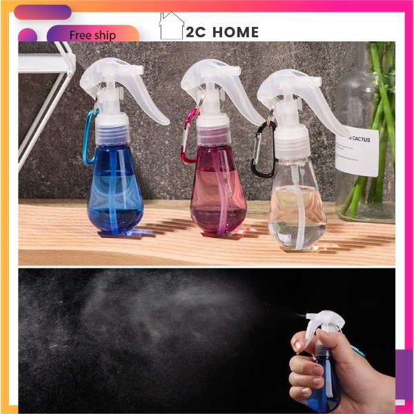 Chai xịt khuẩn mini móc khoá 60ml Treo Cặp, Van Khóa An Toàn Siêu Tiện Dụng – 2C Home