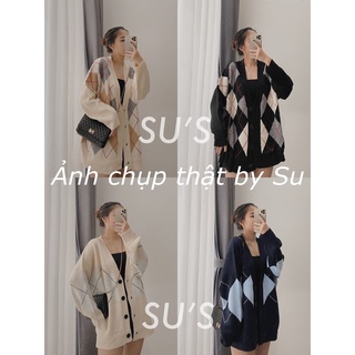 Áo cardigan len họa tiết zigzac phối màu A1972 SUSTORE