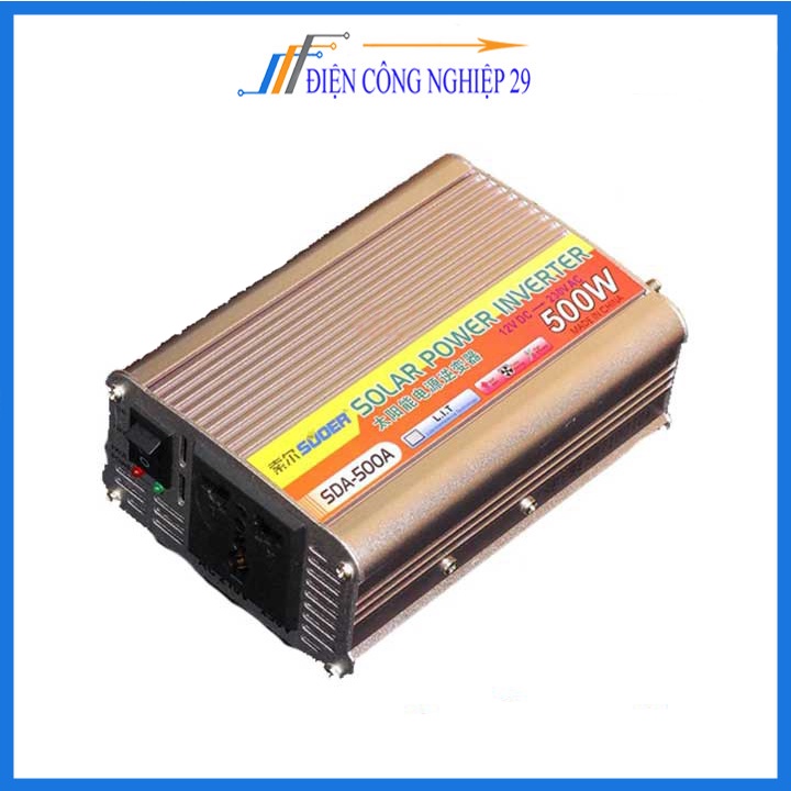 Kích điện solar SDA 12VDC lên 220VAC Sin Mô Phỏng