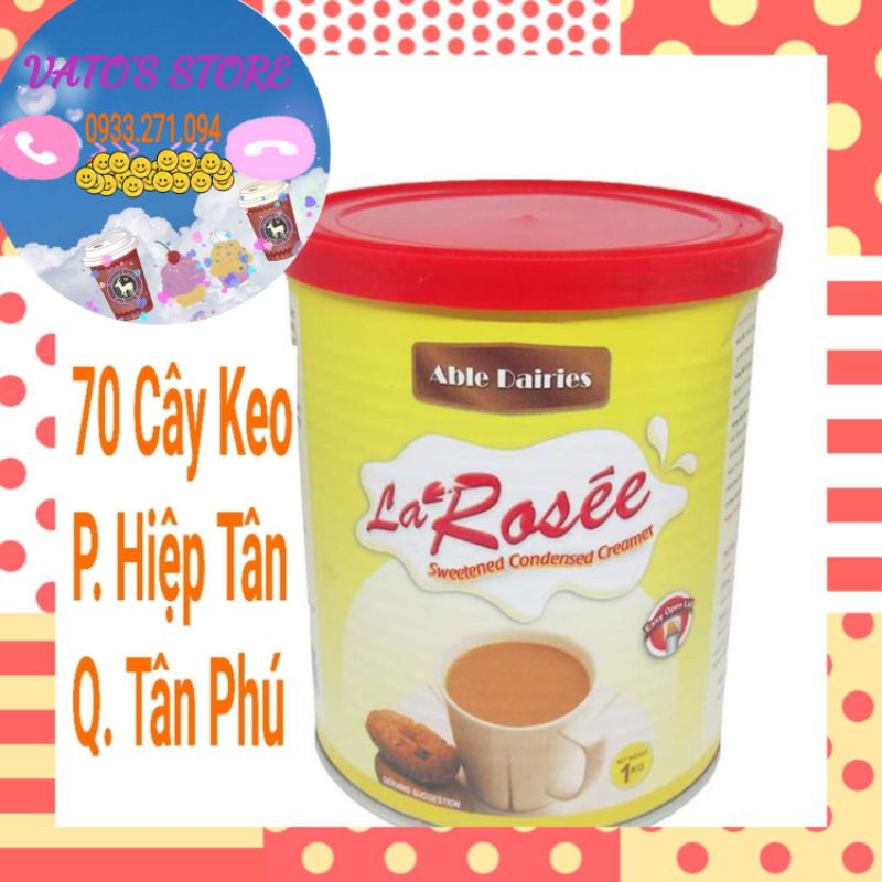 Sữa đặc La Rosée 1kg nhập khẩu Malaysia / Kem đặc có đường La Rosee LaRosée LaRosee 1kg (GIÁ SỈ THÙNG INBOX)