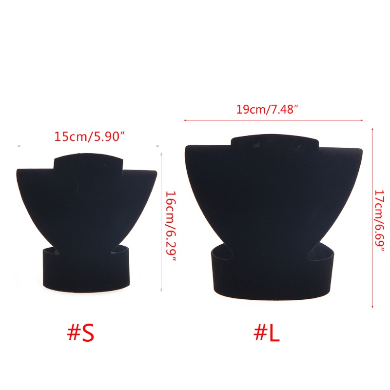 Giá Đỡ Trưng Bày Trang Sức Bằng Nhung Trắng Đen