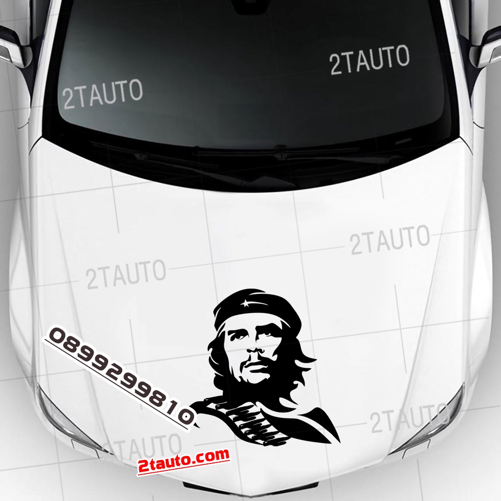 Tem decal sticker dán xe CHE GUEVARA nhiều kích thước, chống thấm nước, logo CHE GUEVARA dán trang trí xe hơi - MẪU 2