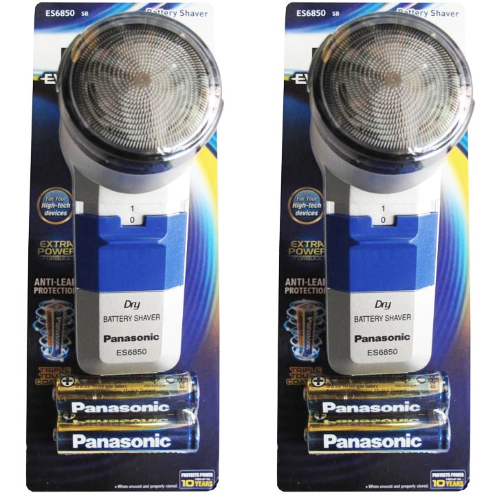 MÁY CẠO RÂU CHÍNH HÃNG PANASONIC ES6850 KÈM 2 PIN PANASONIC EVILTA.