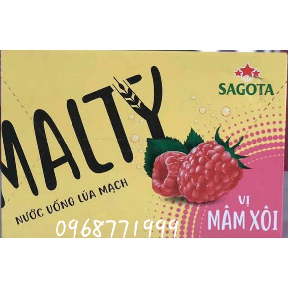 Nước uống lúa mạch Malty Mâm Xôi