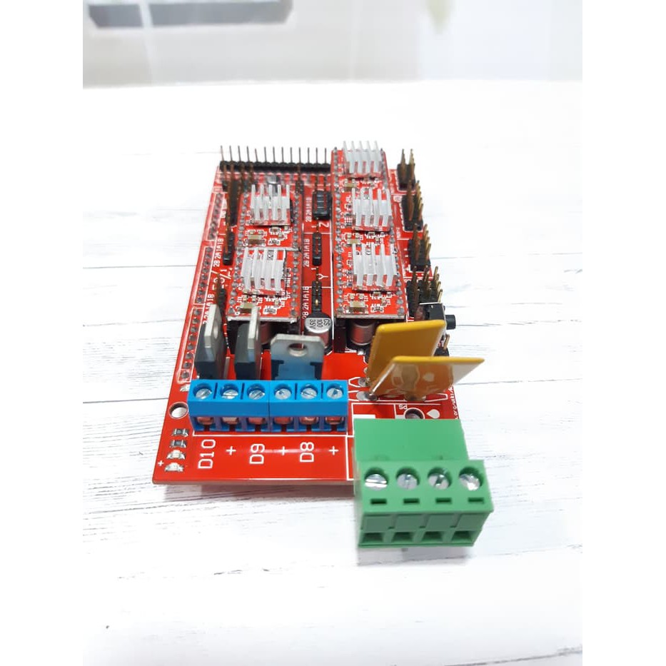 Bảng Mạch Arduino Mega 2560 + Ramps 1.4 Cnc Shield + 5 Driver A4988 3d