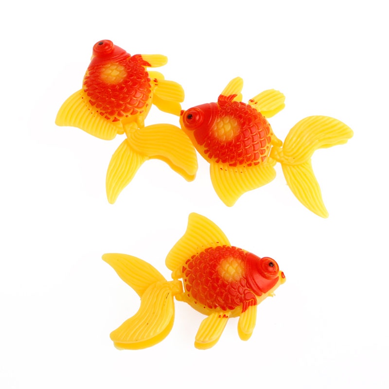 Set 3 mô hình cá vàng nhân tạo bằng nhựa trang trí bể cá