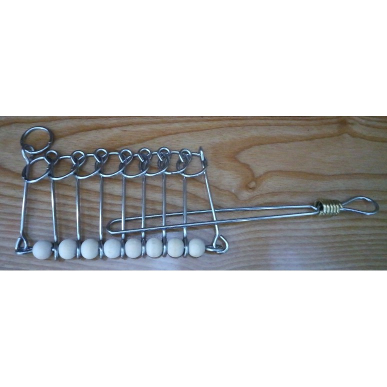 Đồ chơi trí tuệ_Thử thách trí não_The Chinese Ring (Full)-Wire Puzzle_Hack não_Rèn luyện Tư duy Logic_Giải đố_Thông minh