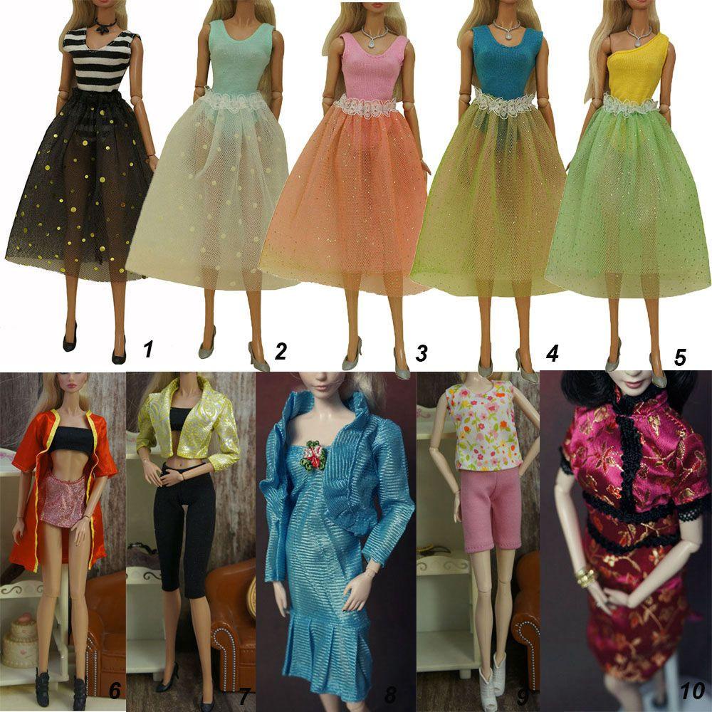 Váy Búp Bê Cầu Vồng Mới Nhất Tự Làm Quần Áo Cô Gái