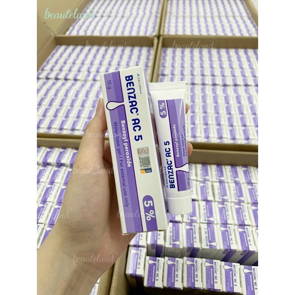 Gel chấm giảm mụn Benzac AC chứa Benzoyl perioxide