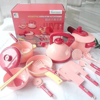 Bộ đồ chơi trẻ em nấu ăn 16 món cao cấp