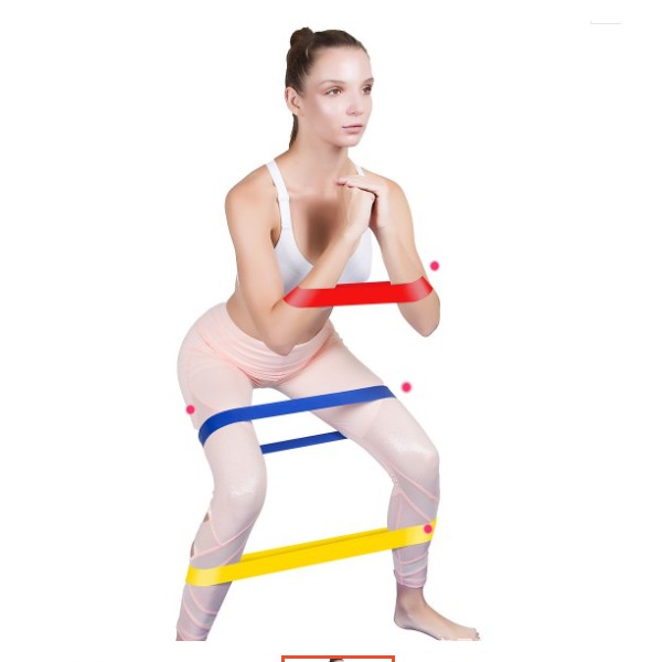 Dây mini band tập Yoga, dây kháng lực miniband tập gym, cao su tập mông, đùi, chân