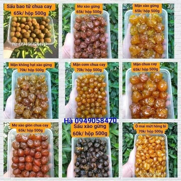 Ô MAI MẬN KHÔNG HẠT XÀO GỪNG (500GR/ HỘP , hsd 6 tháng)