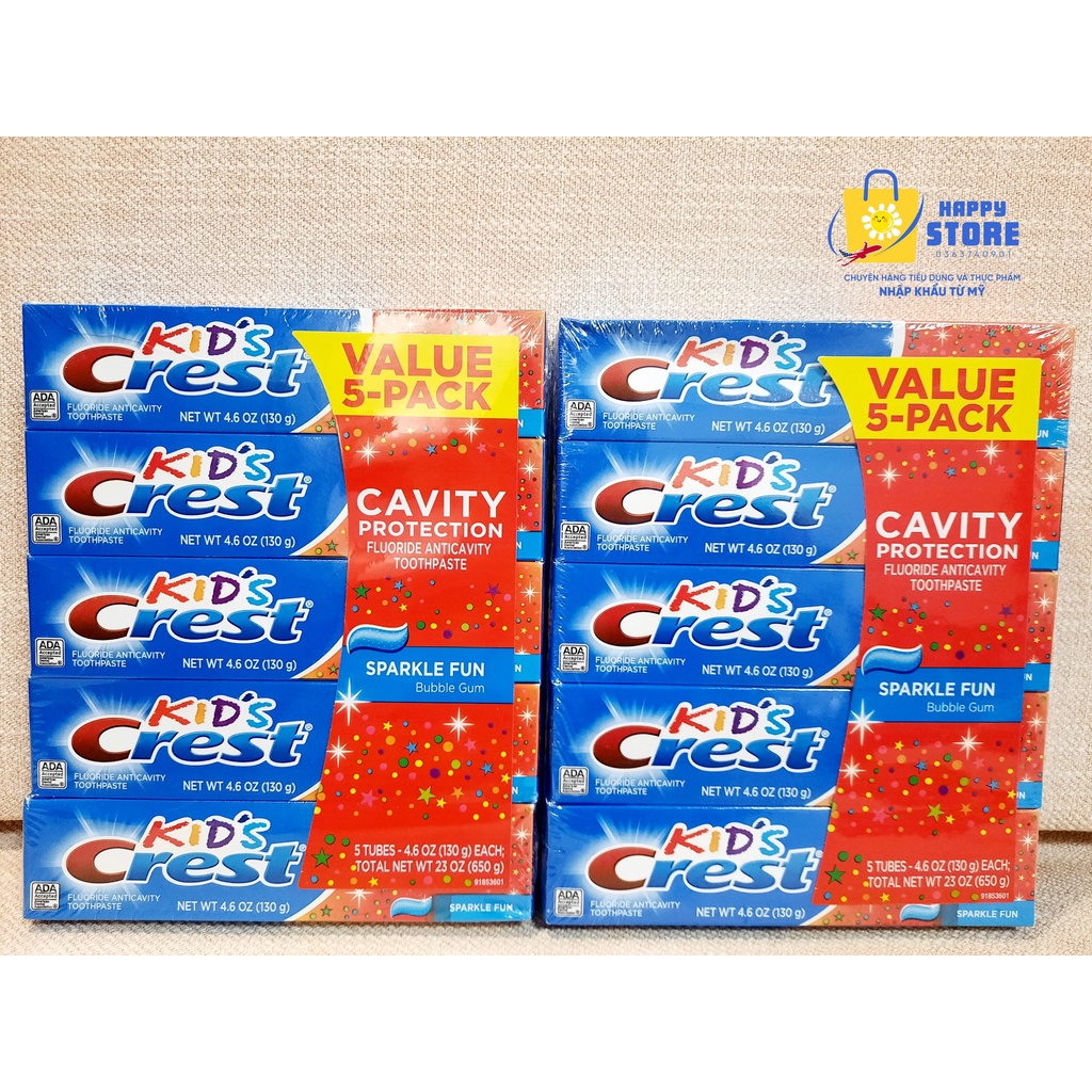 HÀNG NHẬP MỸ - KEM ĐÁNH RĂNG TRẺ EM HIỆU CREST (CREST KIDs TOOTHPASTE)