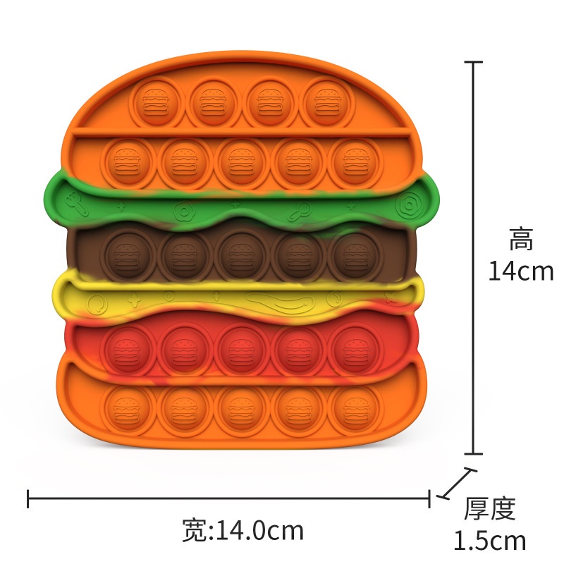 Đồ Chơi Cầm Tay Fidget Spinner Hình Bánh Hamburger