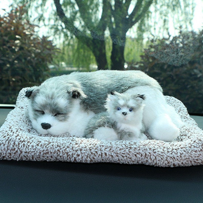 [CÚN ĐÔI] xám mẹ con lõi than hoạt tính lọc không khí khử mùi-taplo xe hơi ô tô Thú bông Chó mèo than hoạt tính | BigBuy360 - bigbuy360.vn