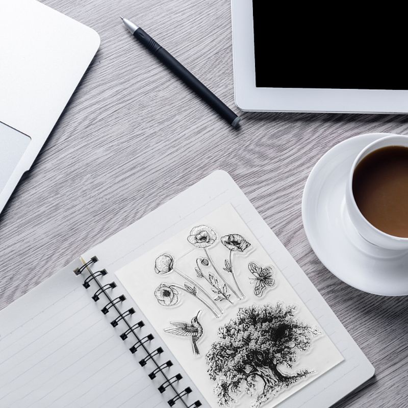 Con Dấu Trong Suốt Hình Cây Điều Ước Dùng Để Trang Trí Album Ảnh