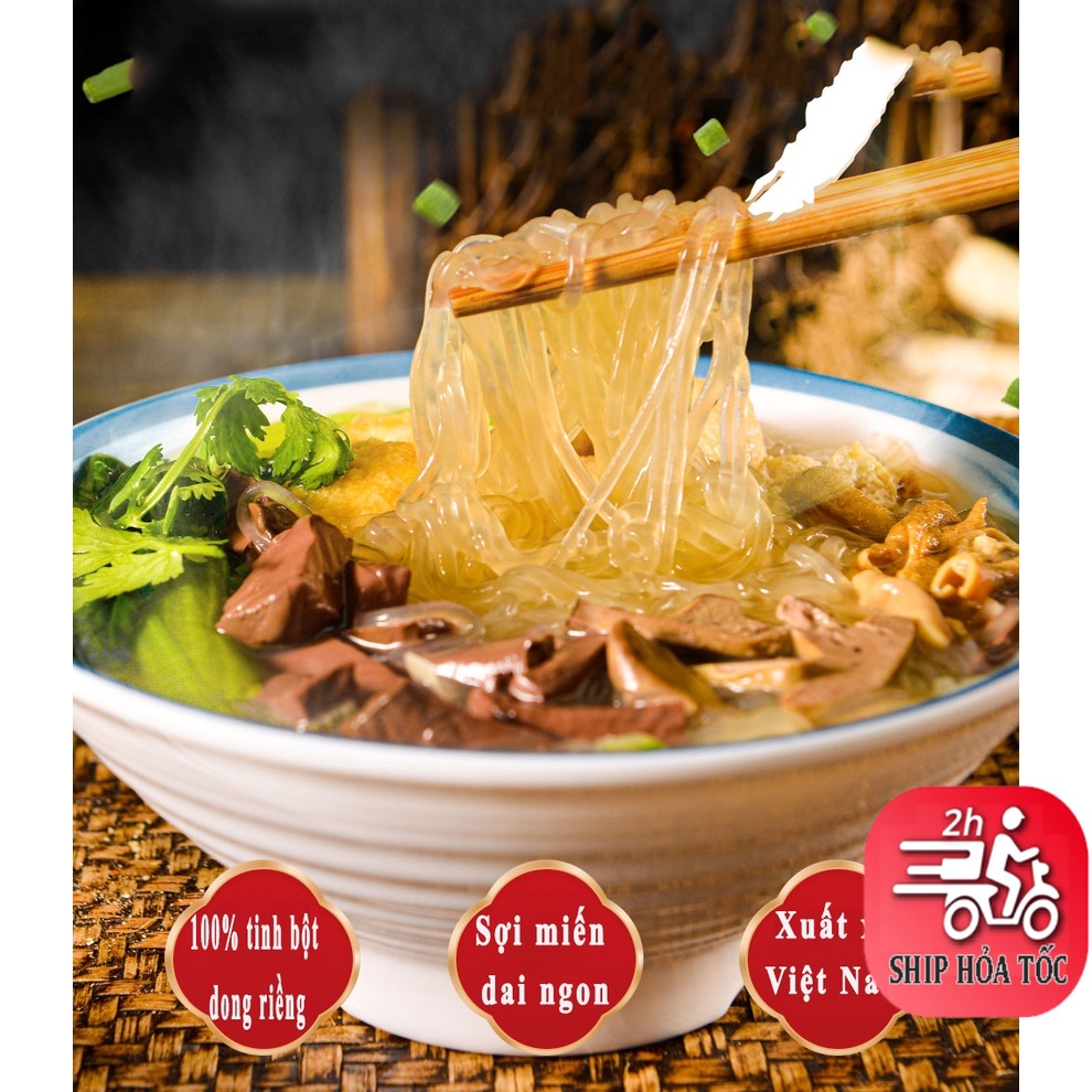 1KG Miến ngon Thượng Hạng GoodFood đặc sản khô sạch không hoá chất, sợi miến dai ngon an toàn sức khoẻ