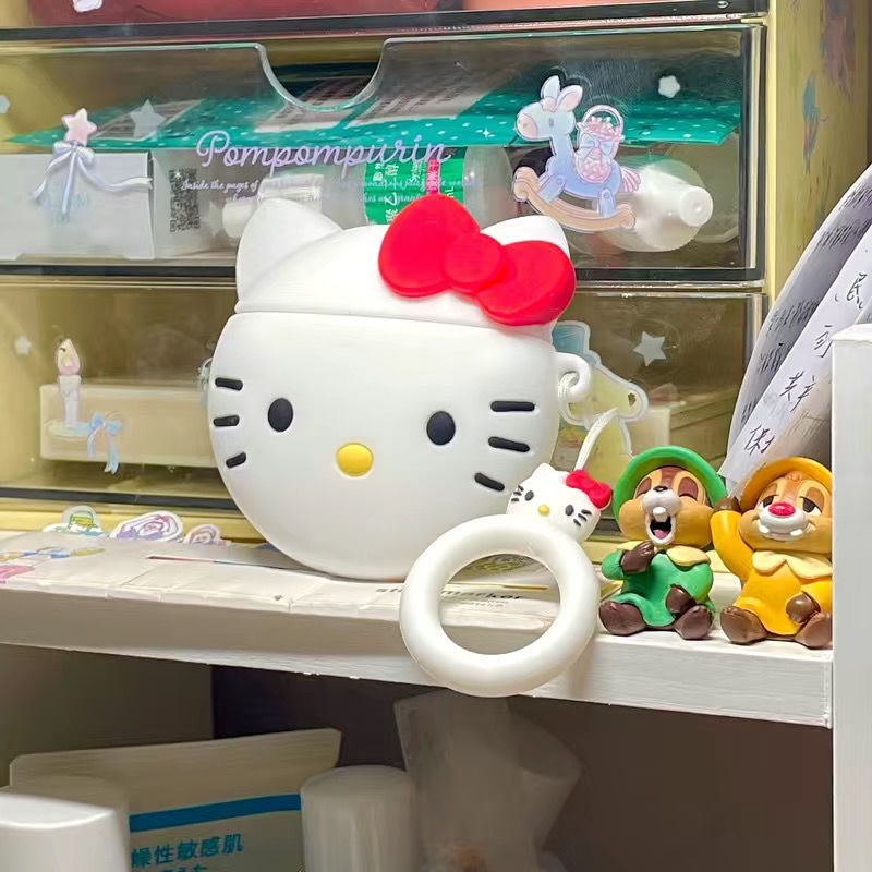 Vỏ Bảo Vệ Hộp Sạc Tai Nghe AirPods 2 3 pro 3 Hình Hello Kitty Dễ Thương