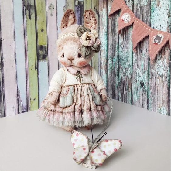DIY nguyên liệu tự thêu thỏ bông mini size- kit handmade RABBIT tự làm quà tặng- BÁCH HÓA NA NA