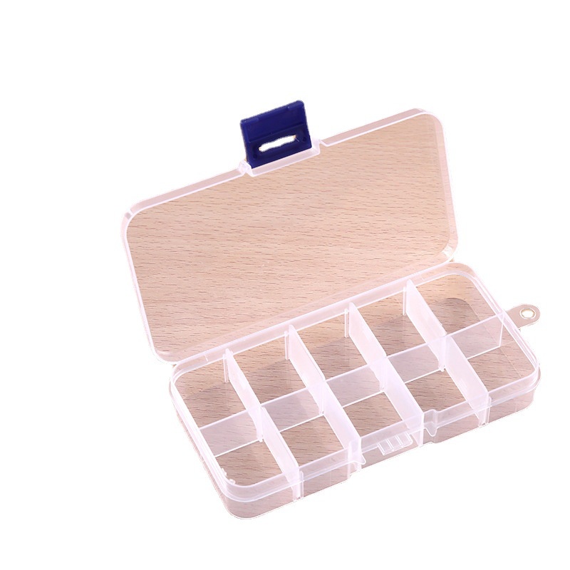 Hộp Nhựa PP 10 Ngăn Trong Suốt Đựng Trang Sức Tiện Lợi