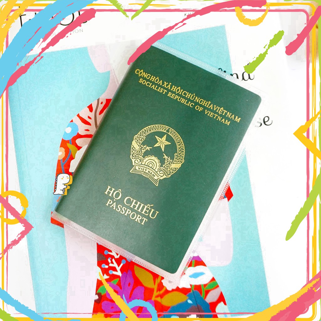 EW24 LDOL1 Vỏ Bọc Hộ Chiếu - Bao chứa Passport Chống Hư Hại Thấm Nước P019 16