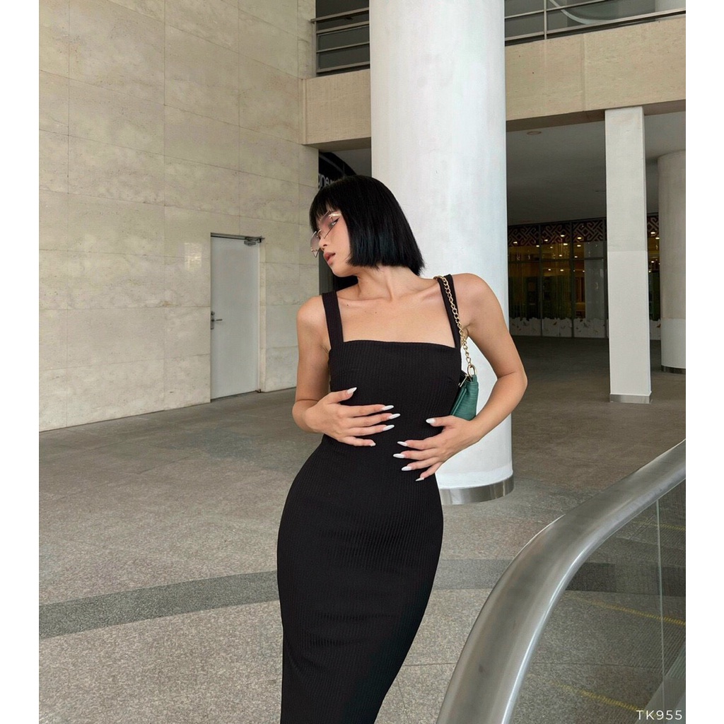 Đầm body hai dây