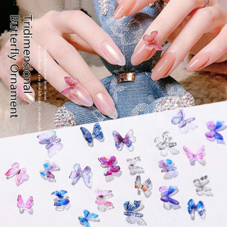 Miếng Dán Trang Trí Móng Tay Hình Bướm 3D DIY