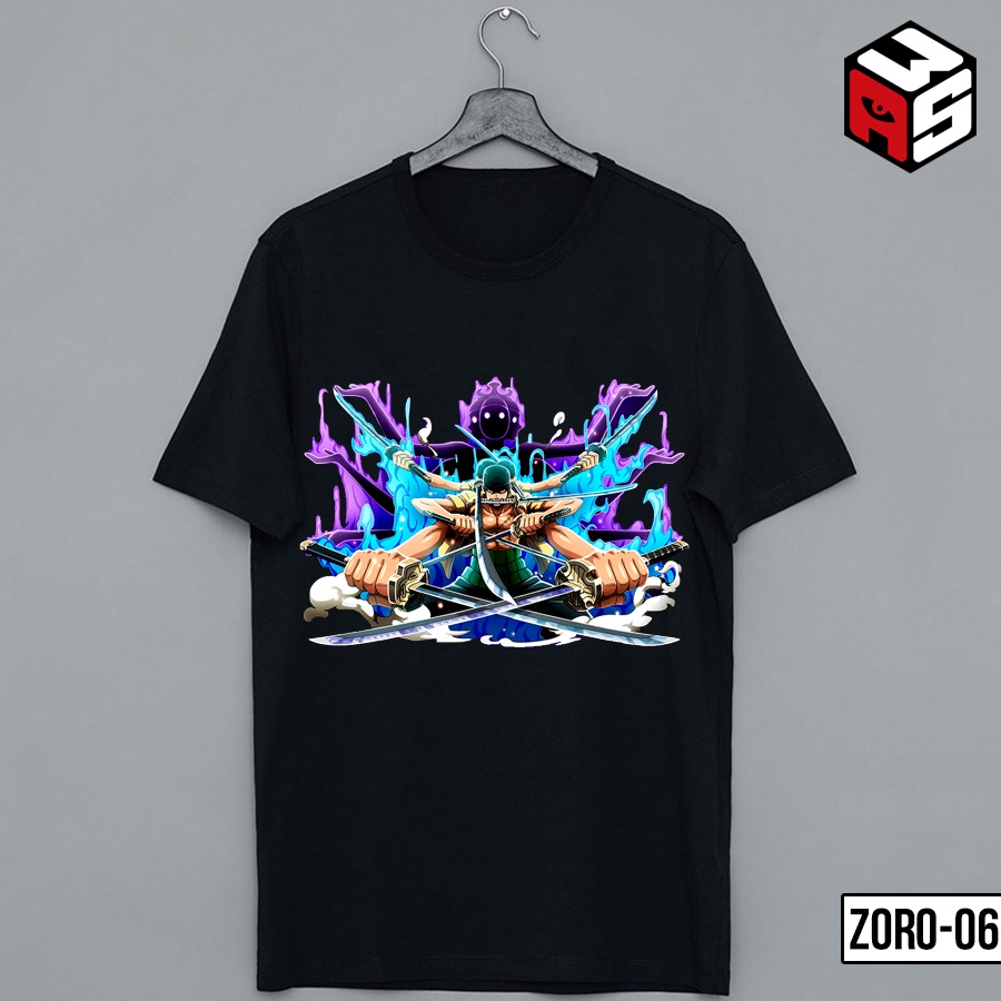 Áo thun Zoro, áo phông onepiece roronoa zoro wano mẫu mới cotton giá rẻ