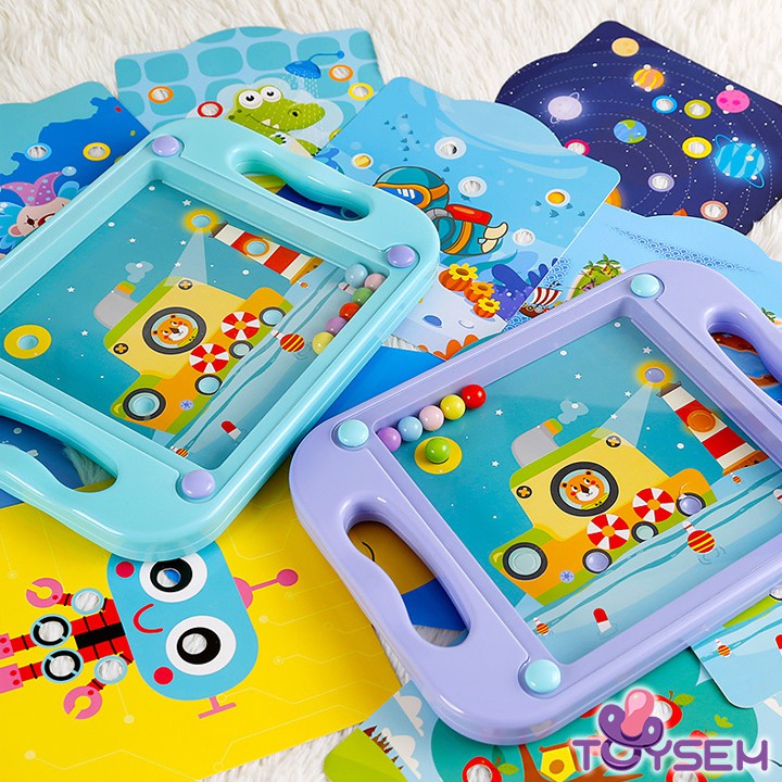 Đồ chơi lăn bi vào lỗ 6 bi loại lớn - Trò chơi Labyrinth Toysem đặt bóng thông minh cho bé - Quà tặng sinh nhật cho bé