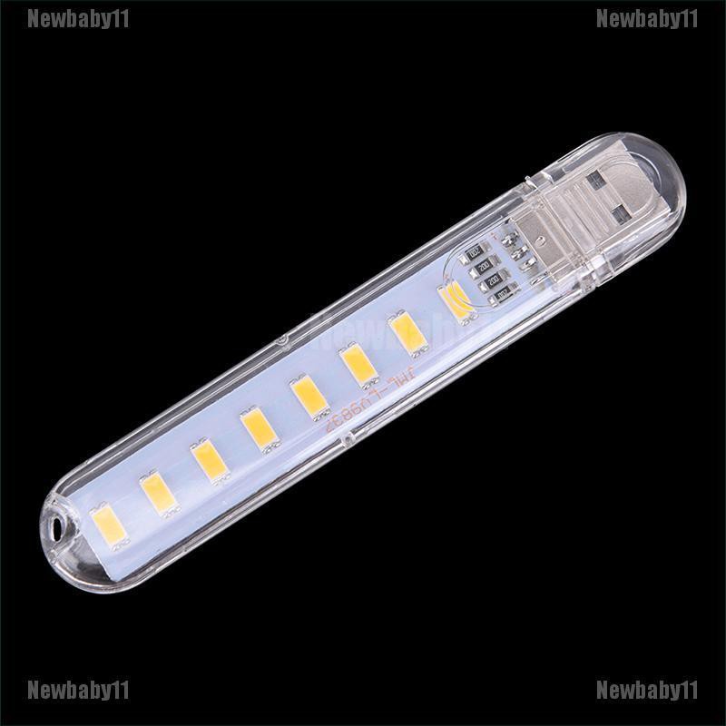 Đèn LED USB Mini 5V 8 Bóng Di Động Tiện Dụng Cho Máy Tính