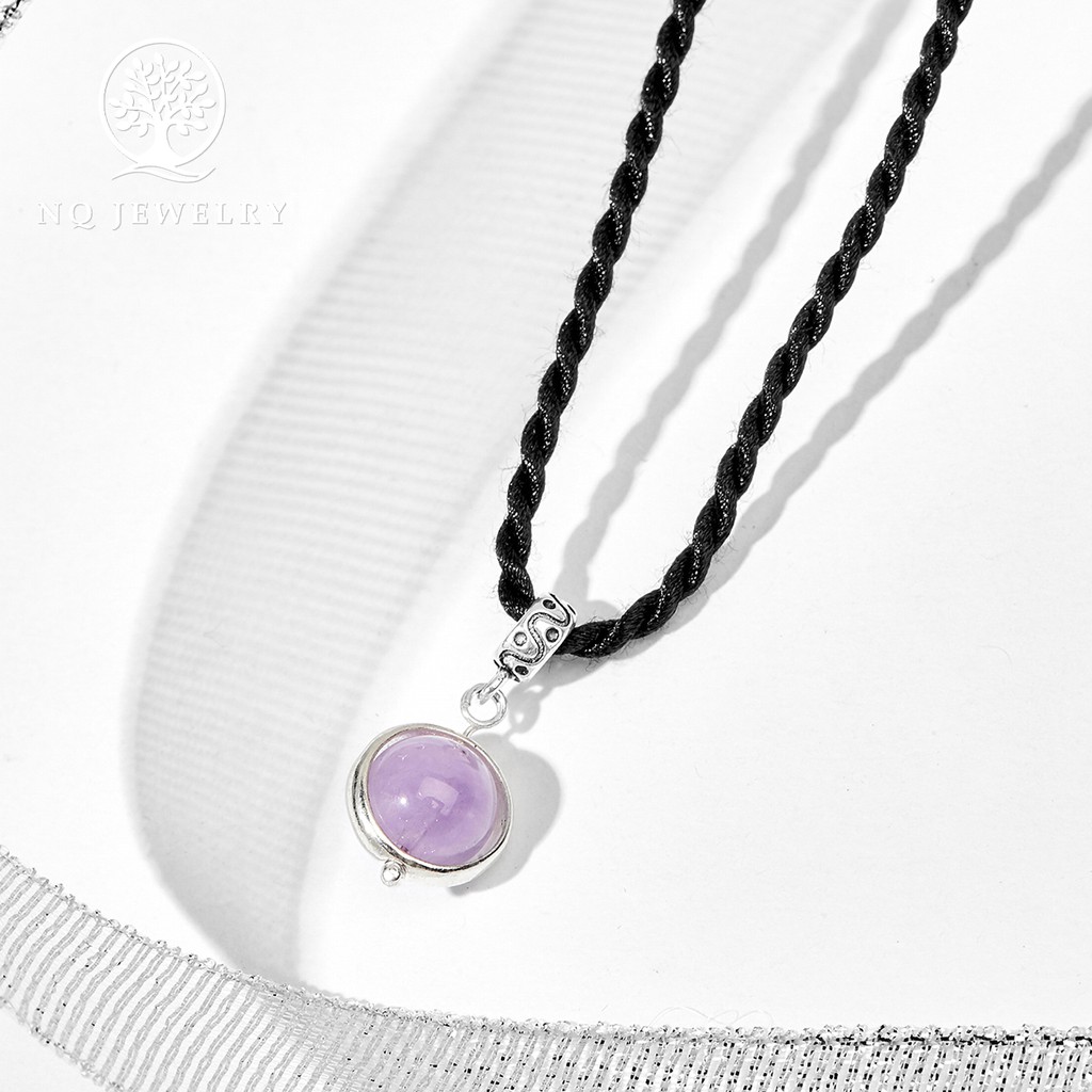 Mặt dây chuyền viền tròn bạc - NQ Jewelry