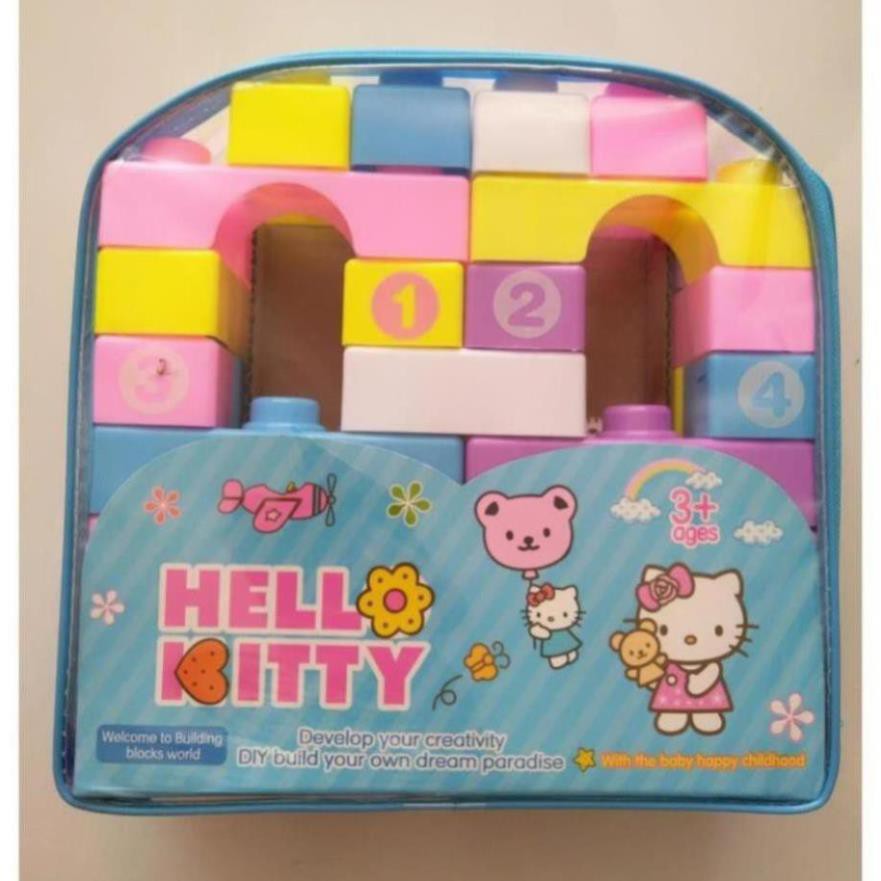 [HÀNG ĐẸP GIÁ RẺ]đồchơi cho bé - BỘ ĐỒ CHƠI XẾP HÌNH HELLO KITTY (SP246)