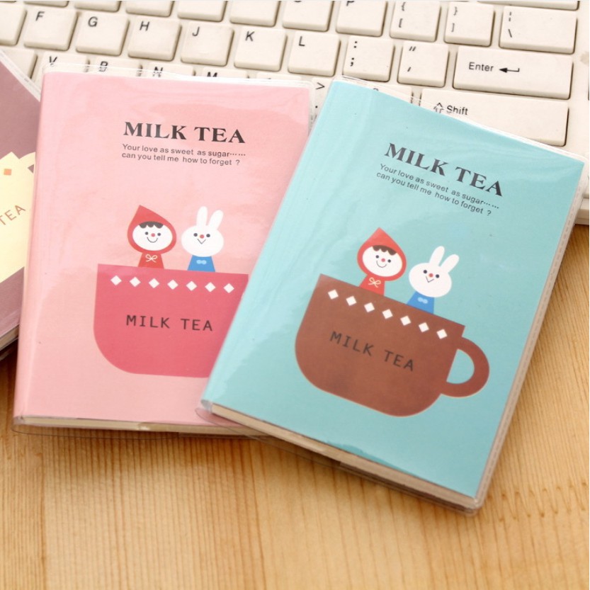 Sổ tay mini MILK TEA độc đáo - Số tay học sinh 69 tờ, sổ tay ghi nhớ